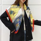 Design Scarf Pattern Scarf New Design Digital Print Flower Button Pattern Custom Design Silk Scarf Scarf