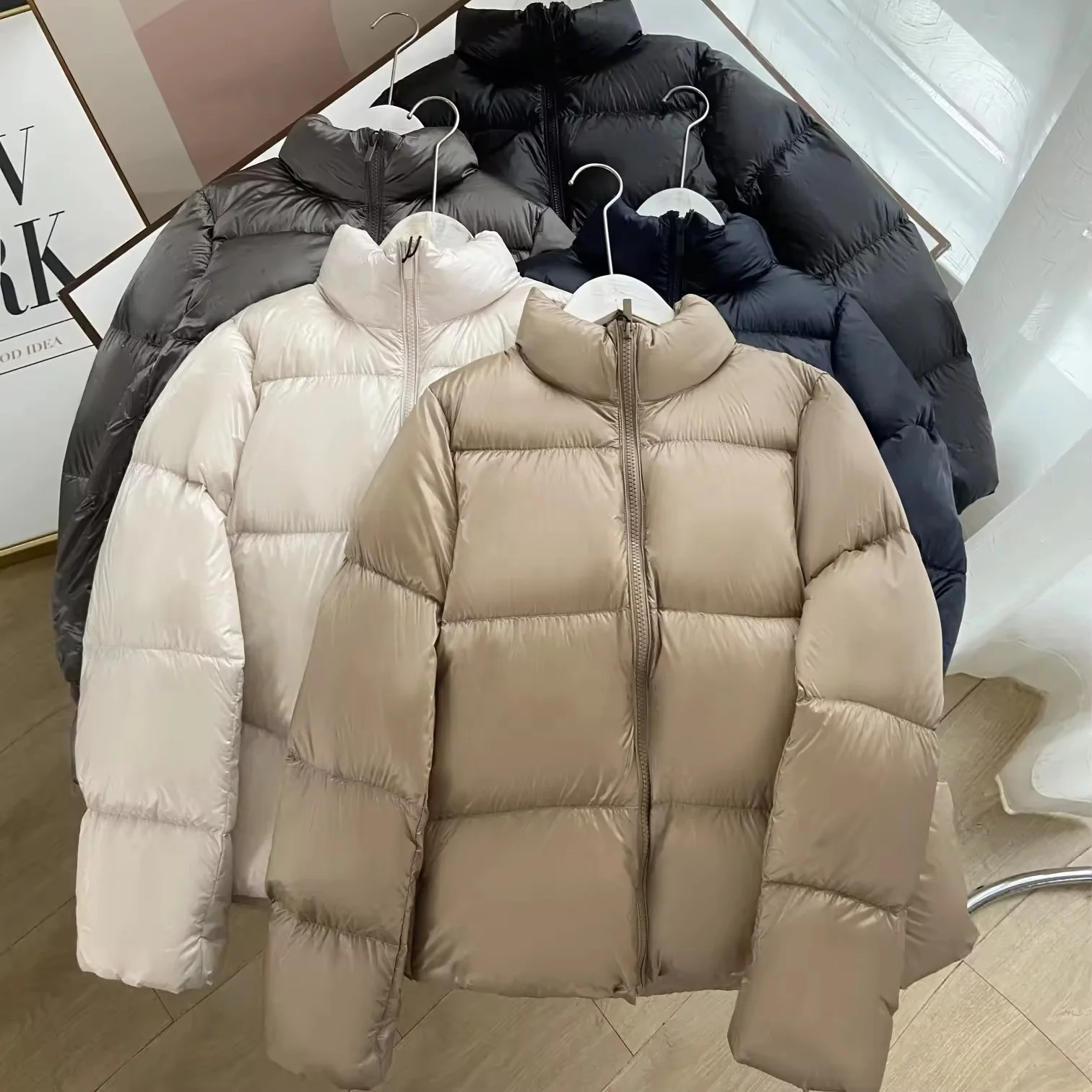 Womens Quilted Puffer Coat Hoodie Winter Oversized Mid-Length Padded Down Jacket Warm Heavyweight Bubble Outerwear