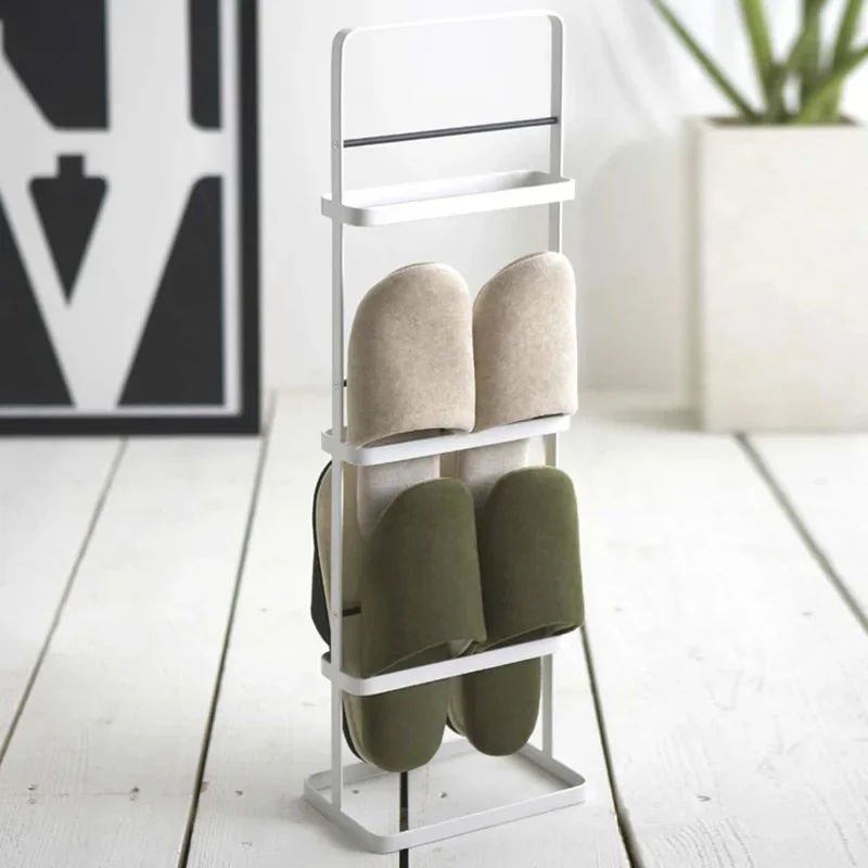 Hot Standing Metal Slipper Rack Shelf Iron Storage Living Room Slipper Rack 3 Floors