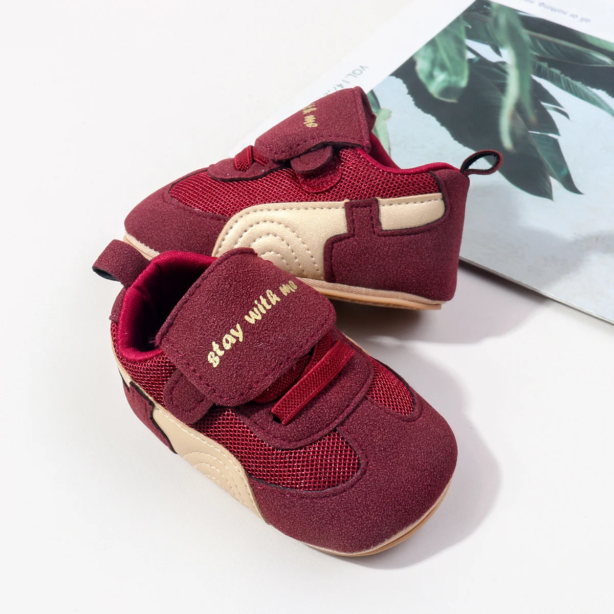 Sturdy Soft Flat TPR Soles New Design Solid Color Casual Infant Shoes All Seasons Toddler Walking Shoes for Boys and Girls manufacture