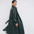 Coats Soft And Nice Handfeeling Women's Semi Aniline Long Lamb Leather Coats