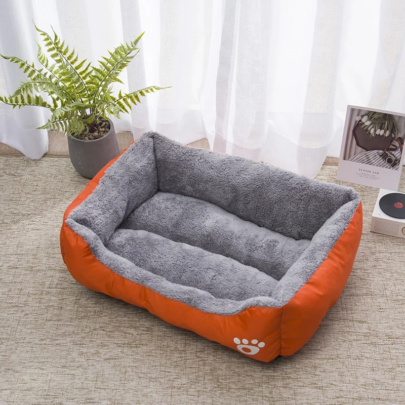 HUAYI 2024New wholesale manufacturer soft luxury plush grey black pet cushion round cat dog bed