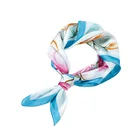Scarfs Scarves Women Real Silk Square Scarf Print Small Neck Scarfs Small Neckerchief Spring Summer Scarves