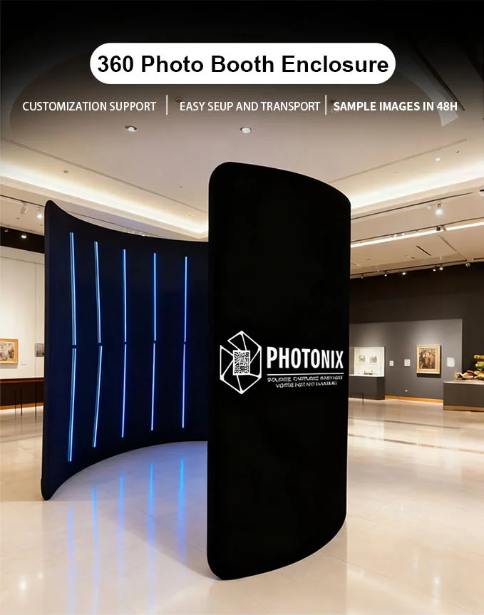 360 Overhead Photobooth Backdrop Display Stand for Decoration with RGB Light Hfc6d116663eb4944896eebf88f74973f4