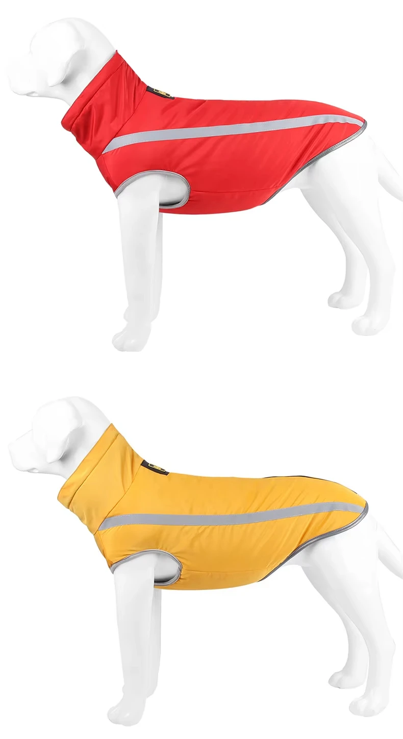 Hot Selling Dog Cotton-padded Autumn and Winter Warm Pet Clothes Thickened Multi-color Ski Waterproof Jacket Pet Products factory