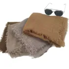 Cotton Cotton Wholesale Fashion Solid Color Hijab Scarf Comfortable And Light Cotton Hijab Scarf For Women
