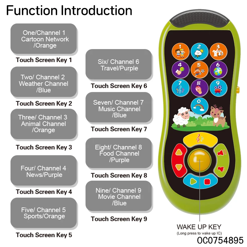 Touch screen baby educational musical mobile baby toy small mobile phone