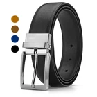 Wholesale Custom Colors Metal Buckle Classic Genuine Pin Leather Belts For Men