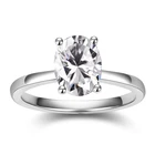 White Gold LIFE LOVE Custom Fine Jewelry 9K 14K 18K White Gold Rings Moissanite Gemstone Jewelry Sets