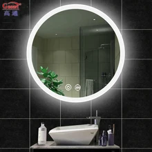 Fashion Round Led Light Wall Full Length Dressing Table Bedroom Decoration Smart For Bathroom Mirror