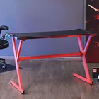 Study Computer Table Desk New Simple Y Shape Red Large RGB Light Study Table Desk Computer For Sale