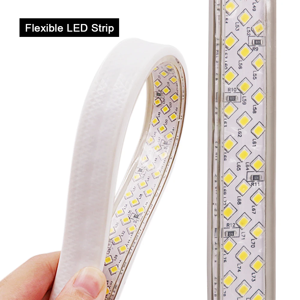 China factory cheap waterproof outdoor 110v 220v Smd 2835 180led/m three row flexible tape decorative light   LED strip light