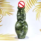 Sex Hot Sale Massage Apparatus Sex Toy Natural Gemstones Moss Agate Crystal Dildos For Women