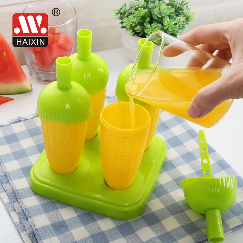 New Design High Quality Custom Logo Silicone Popsicle Mold Silicon Ice Cream Pop Molds With Cover