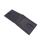 Leather Card High Quality Custom Business Men Slim Print Genuine Leather Credit Card Holder For Travel