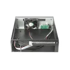 Computer ITX Case Brushed Aluminum Panel Portable Mini Computer Case Horizontal Industrial Control Case