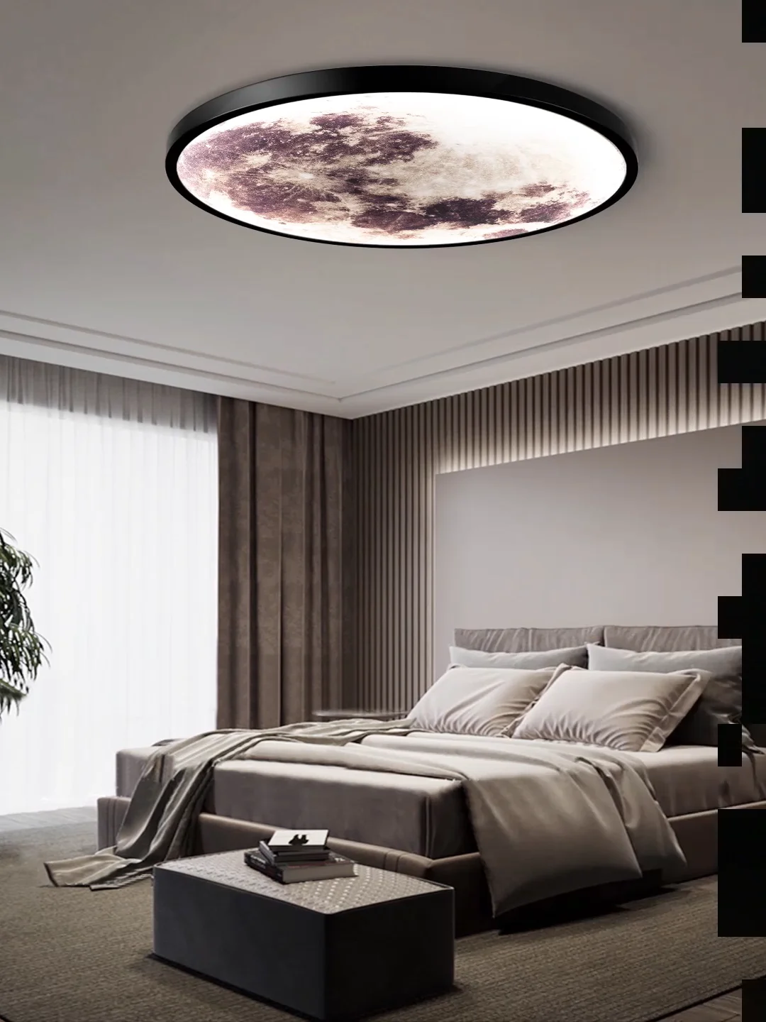 Dimmable Moon Wall Lamp Ac Cct Stepless Dimming Inch Wall Mounted