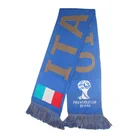 Scarf Scarfscarf Custom Jacquard Logo Football Club Fan 100% Acrylic Knitted Scarf World Soccer Cup Knit Scarves