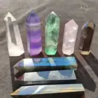 Point Wholesale Natural Healing Stones Crystal Point Clear Rose Quartz Wand For Decoration