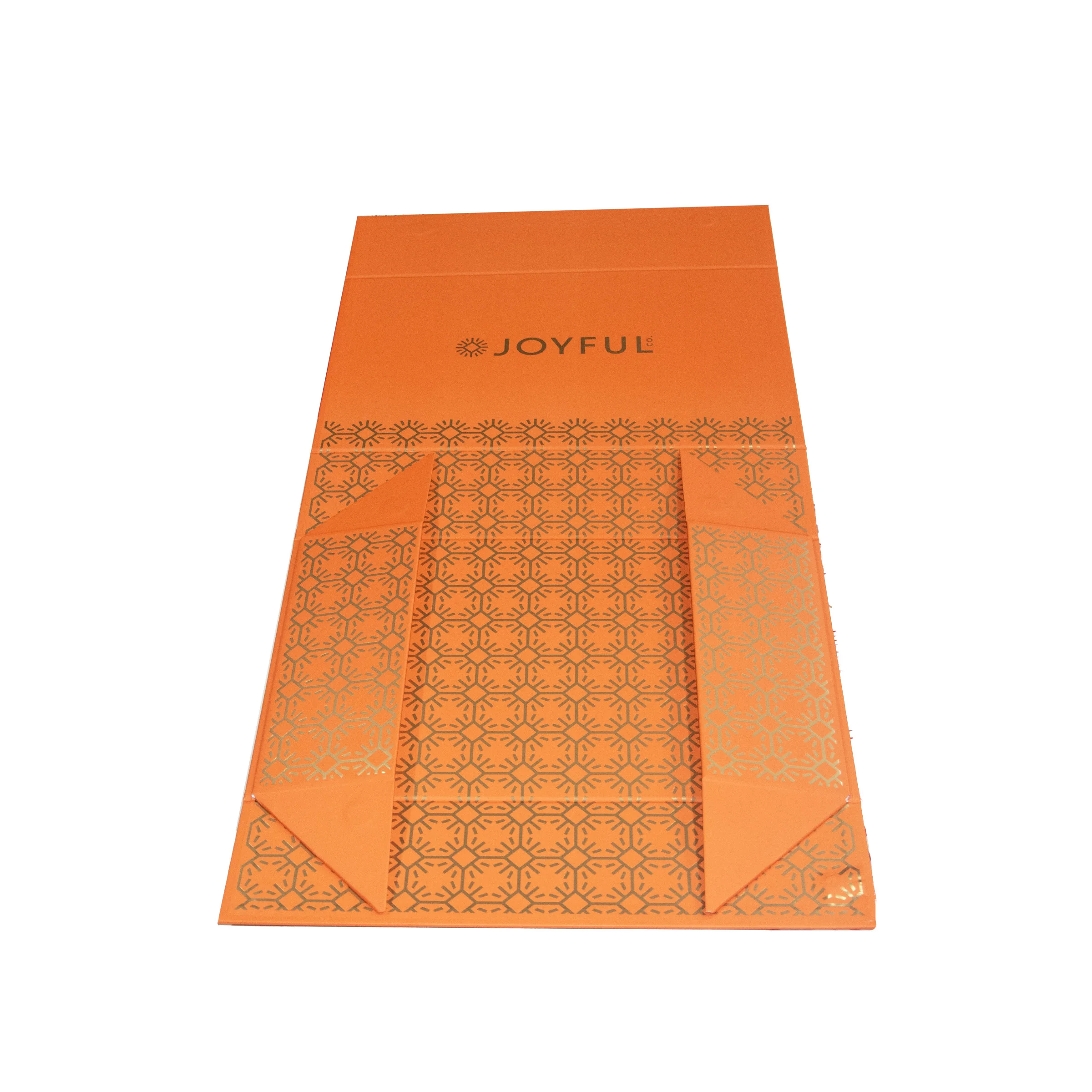 Custom Logo Printed Recyclable Luxury Gift Box with Magnetic Closure and Gold Stamping