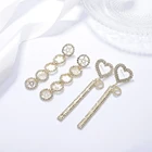 Crystal Stud High Quality Bling Rhinestone Hollow Love Heart Crystal Tassel Drop Stud Dangle Earrings