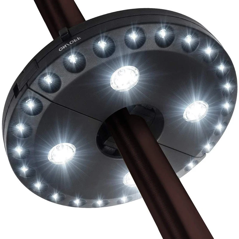 24 LED Patio Umbrella Lights Cordless Brightness 3 Modes Lights Outdoor Camping* 