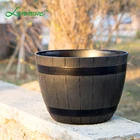 Pots Planters Hot Sale Decorative Wooden Barrels Pots And Planters