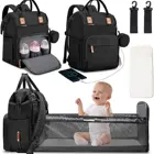 Baby Bag Baby Bed Bag High Quality Polyester Portable Baby Bag Foldable Baby Bed BackPack Waterproof Large Travel Bag