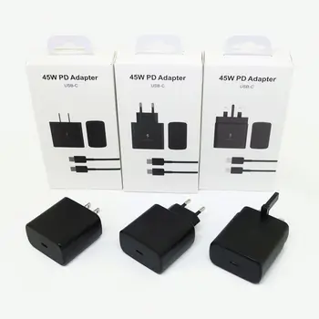 PD45W PD25W Original Super Fast Charger Power Adapter USB Type C PD Wall Charger for Samsung Galaxy Note 10/Note 20/S20 S21 S22