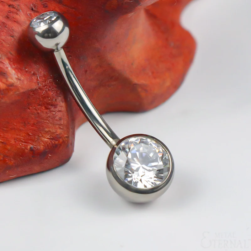 Eternal Metal 14g Astm F136 Implant Grade Belly Button Piercing Jewelry