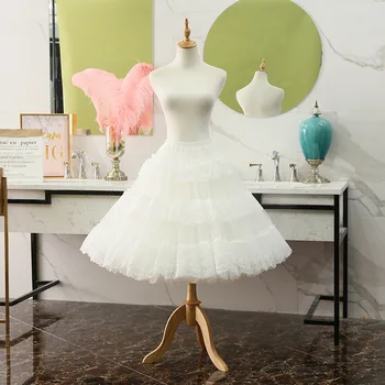 Sweet White/Black Cosplay Pettiskirt Lace Lolita Petticoat/Tutu Skirt