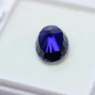 Oval Per Customized Oval Shape Lab Grown Hydrothermal Blue Sapphire Price Per Carat