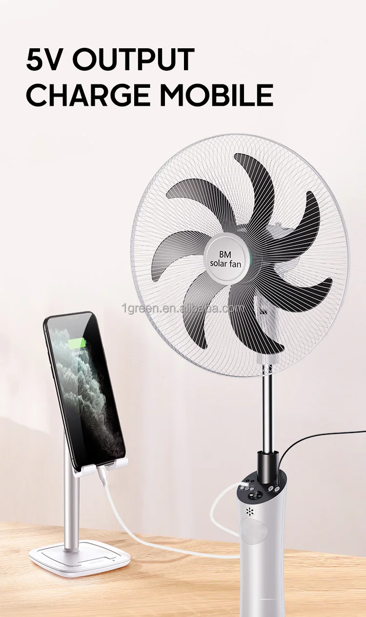 Pedestal Fan, Solar, ABS - detail 10