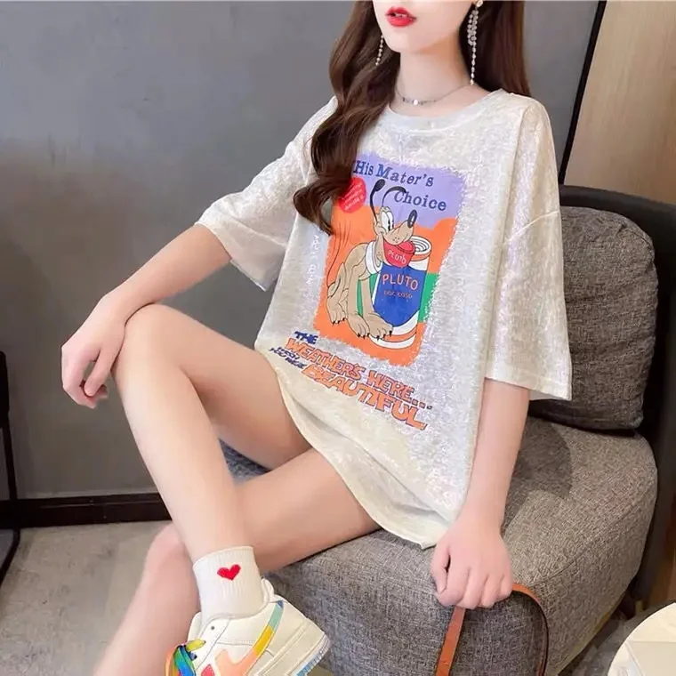 Wholesale Plus Size cotton t-shirts women short sleeve tshirt casual printing Women's T-Shirt