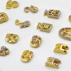 Nail Stickers Jewelry Direct Selling Japanese Alloy Electroplating Nail Stickers Jewelry Rhinestone CG Nail Art