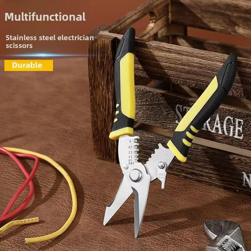 Electrician-specific 2-in-1 Stripping Cutting Scissors