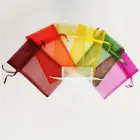 Gift Party Organza Wine Bags Bottle Gift With Drawstring For Wedding Birthday Party Festival Favors