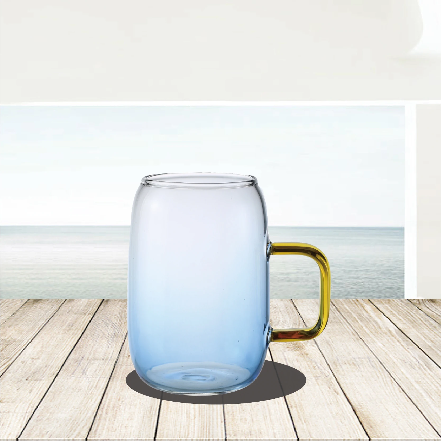 Popular  heat resistant high borosilicate glass mug glass tea cup