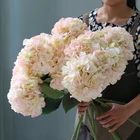 For Wedding Silk Hydrangea Heads Artificial Flowers Heads For Home Wedding Decor