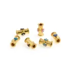 Evil Eye Beads Enamel Evil Eye Tube Spacer Beads For DIY Minimalist Jewelry Making