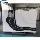 Marble Marble Black Marble Floor China Quarry Custom Cutting Stone Wall And Floor With Black Vein Tile Nature Panda White Marble Slab