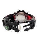 Watch Sports Emergency Hiking Camping Survival Paracord Watch Survivla Sports Watch With Compass Whistle
