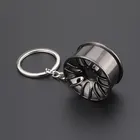Key Wheel Keychain Metal Keychain Car Key Chain Key Ring Creative Wheel Hub Keychain