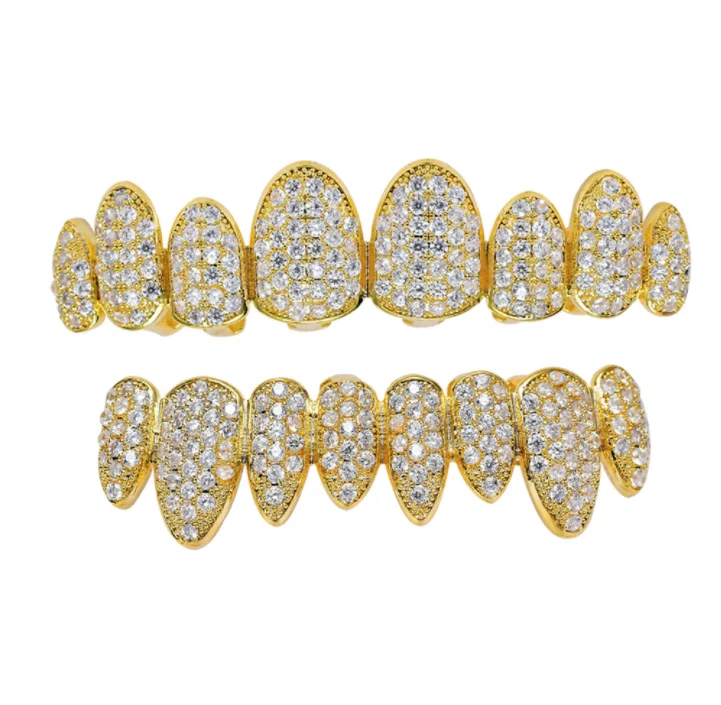 Design 18k Gold Plated Teeth Jewelry