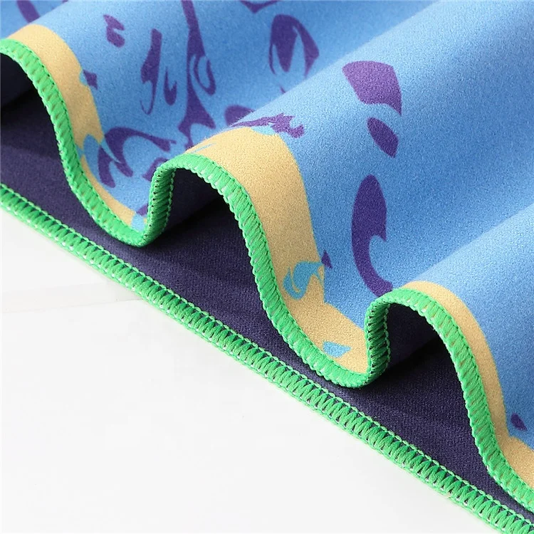Hot Sale Private Label Printing High Quality Printed Super Absorbent Quick Drying Travel Microfiber Beach Towel