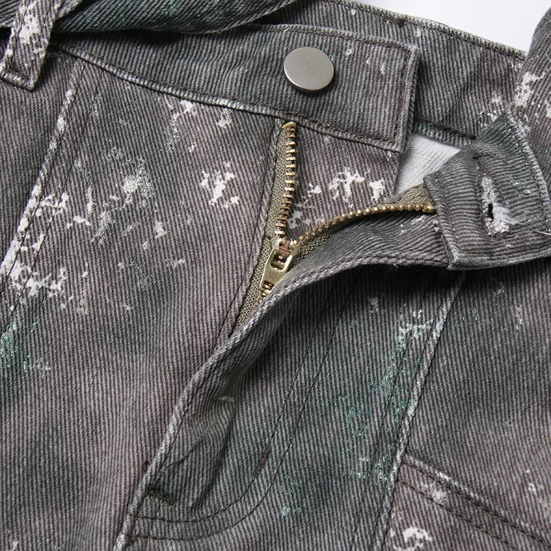 Newest Summer Unique Vintage Sexy Night Club Streetwear Colorful Baggy Cargo Style Wrap Skirt Mini Denim Skirt Women's Skirts supplier