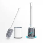 Cleaning Silicone Sanga 2021 New Head Soft Toilet Cleaning Brush Set And Holder Silicone With Quick Drying