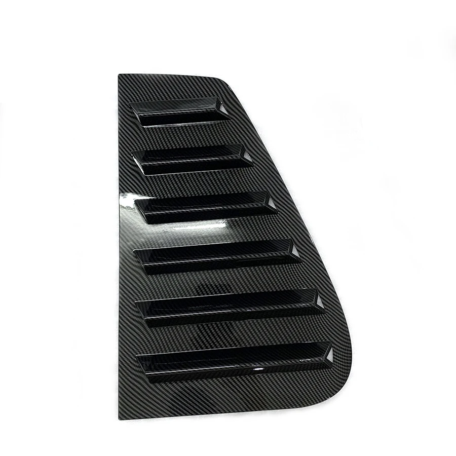 product auto exterior accessories abs carbon fiber rear windows louvers for volkswagen vw golf 4 vent scoop cover trim window blinds-6