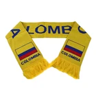 Acrylic Scarves 100% Acrylic Material Flag Knitted Pattern US Scarf For Football Team Tournament