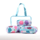 Lady Custom Logo Candy Color Travel Lady Storage Waterproof Toiletry Make Up Storage Case Silicone Cosmetic Bag